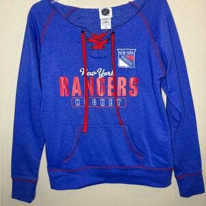 NHL Blue and Red New York Rangers Sweater